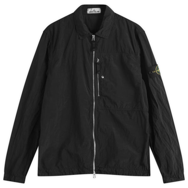 

Куртка-Рубашка из нейлона и металла Stone Island, черный
