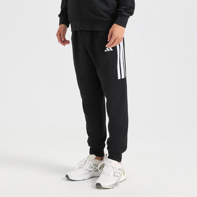 Вязаные спортивные штаны мужские Adidas, черный — фото 4
