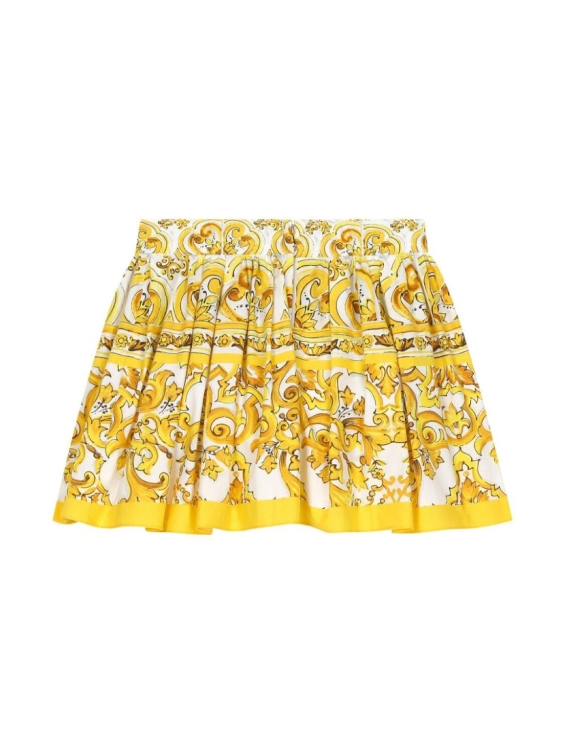 

Dolce & Gabbana Kids юбка с принтом Majolica, желтый
