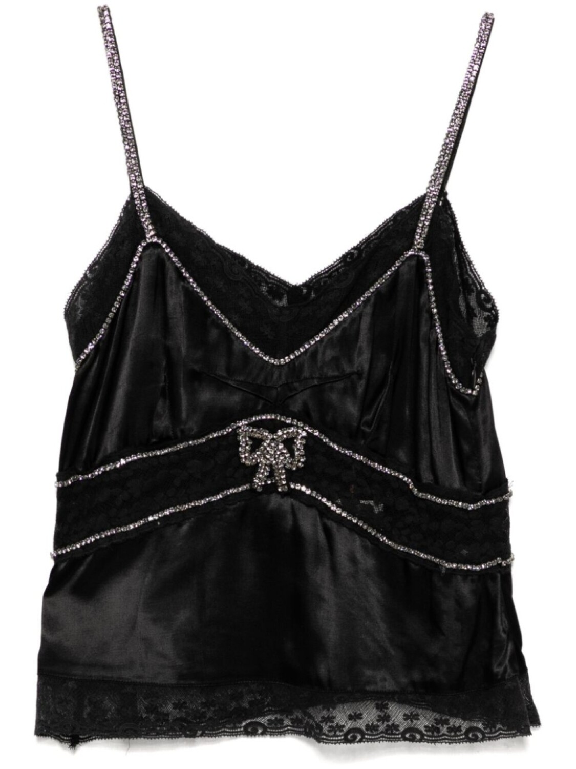 

Латиция топ LoveShackFancy, черный