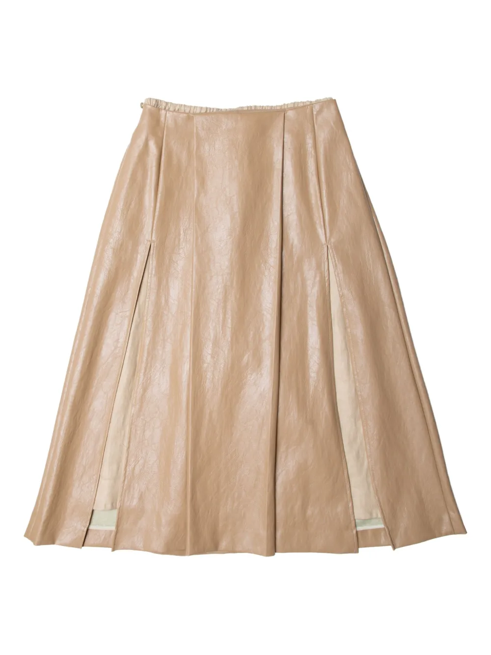 

Плиссированная юбка с разрезом Muller Of Yoshiokubo, нейтральный