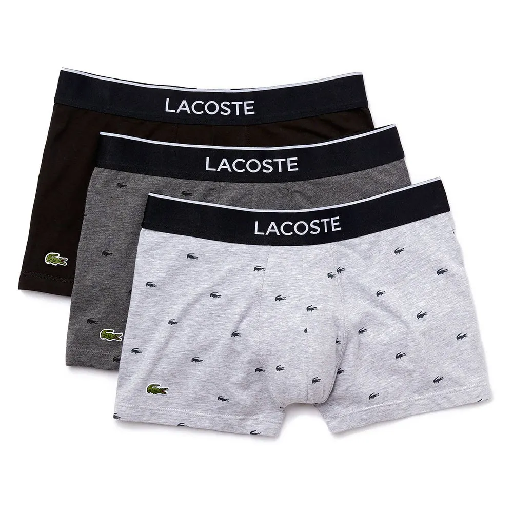 

Трусы Lacoste 3 units, черный/белый/серый