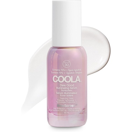 

SPF 30 Dew Good Illuminating Sun Cream Serum 70% Organic Daily Coola