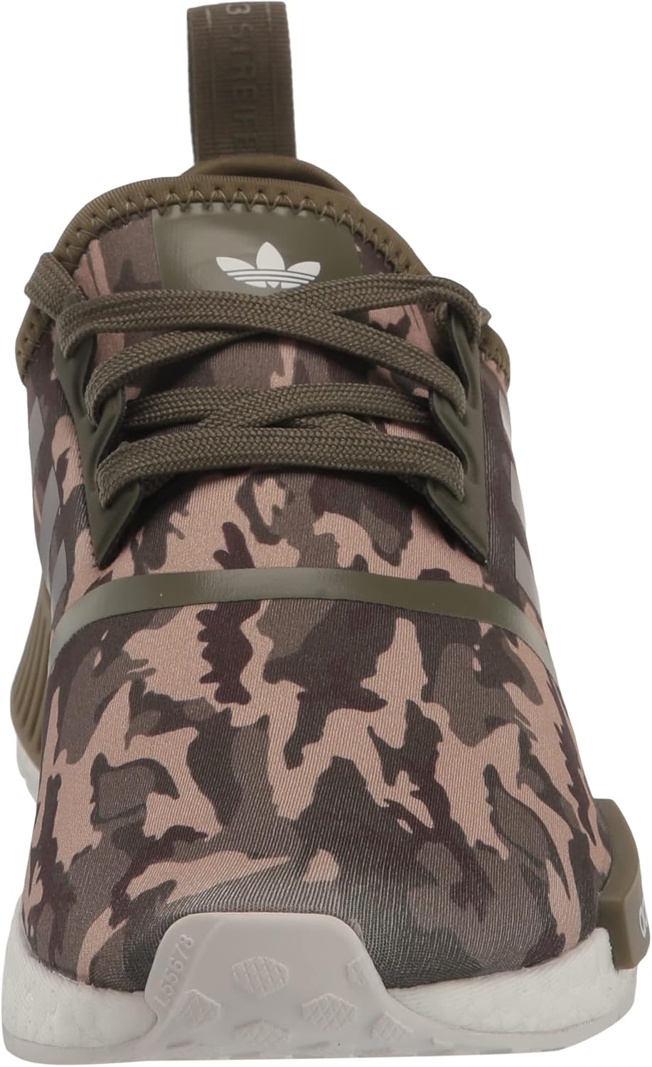 Кроссовки adidas Unisex-Child NMDr1 C (для маленьких детей), белый/оливковый — фото 2