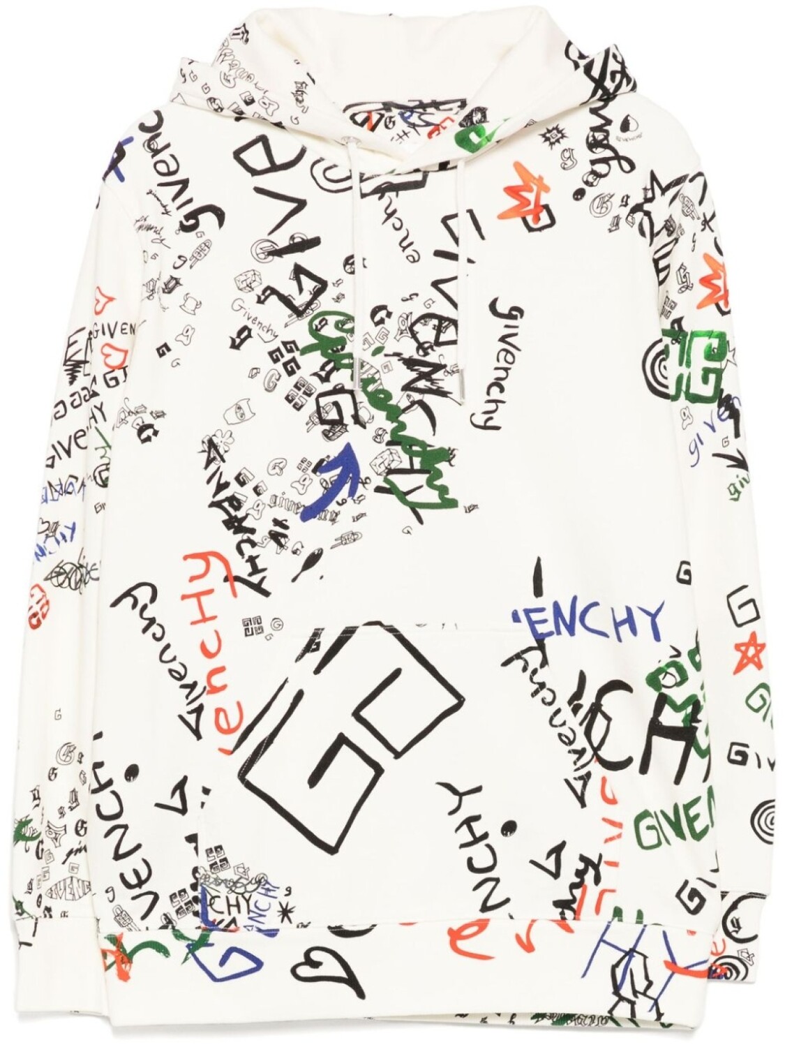 

Givenchy худи с графичным принтом, белый