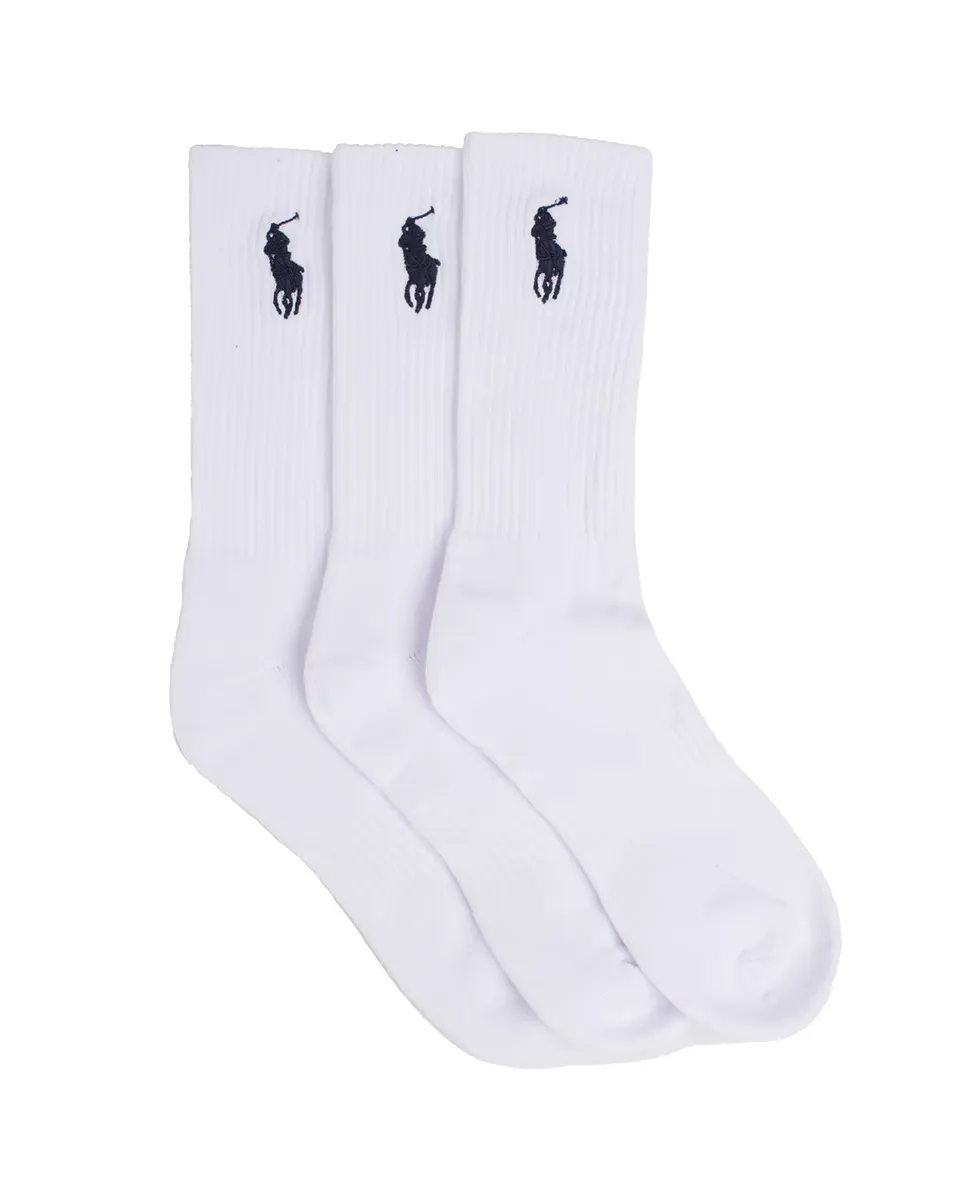 

Набор из трех пар мужских носков средней длины Polo Ralph Lauren, белый