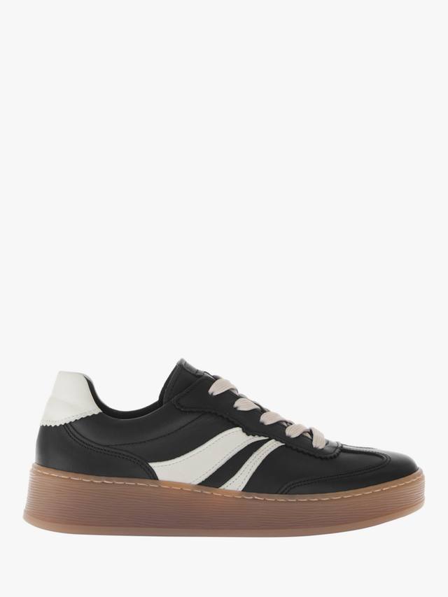 Dahma Wide Fit кожаные кроссовки Gabor, Black/Cream