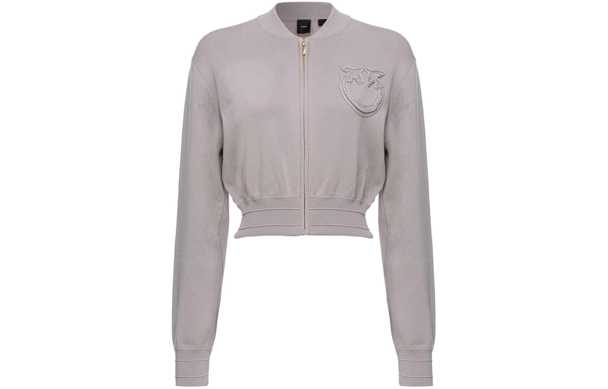 

PINKO Короткий жакет с аппликацией в виде неразлучников, Light Purple