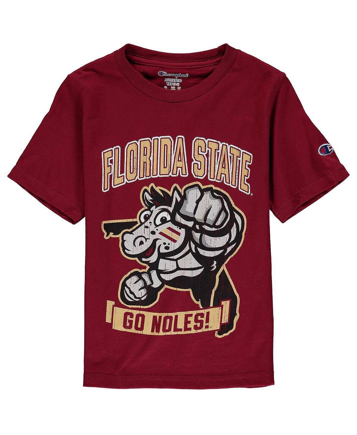 Футболка с сильным талисманом Big Boys Garnet Florida State Seminoles Champion — фото 4
