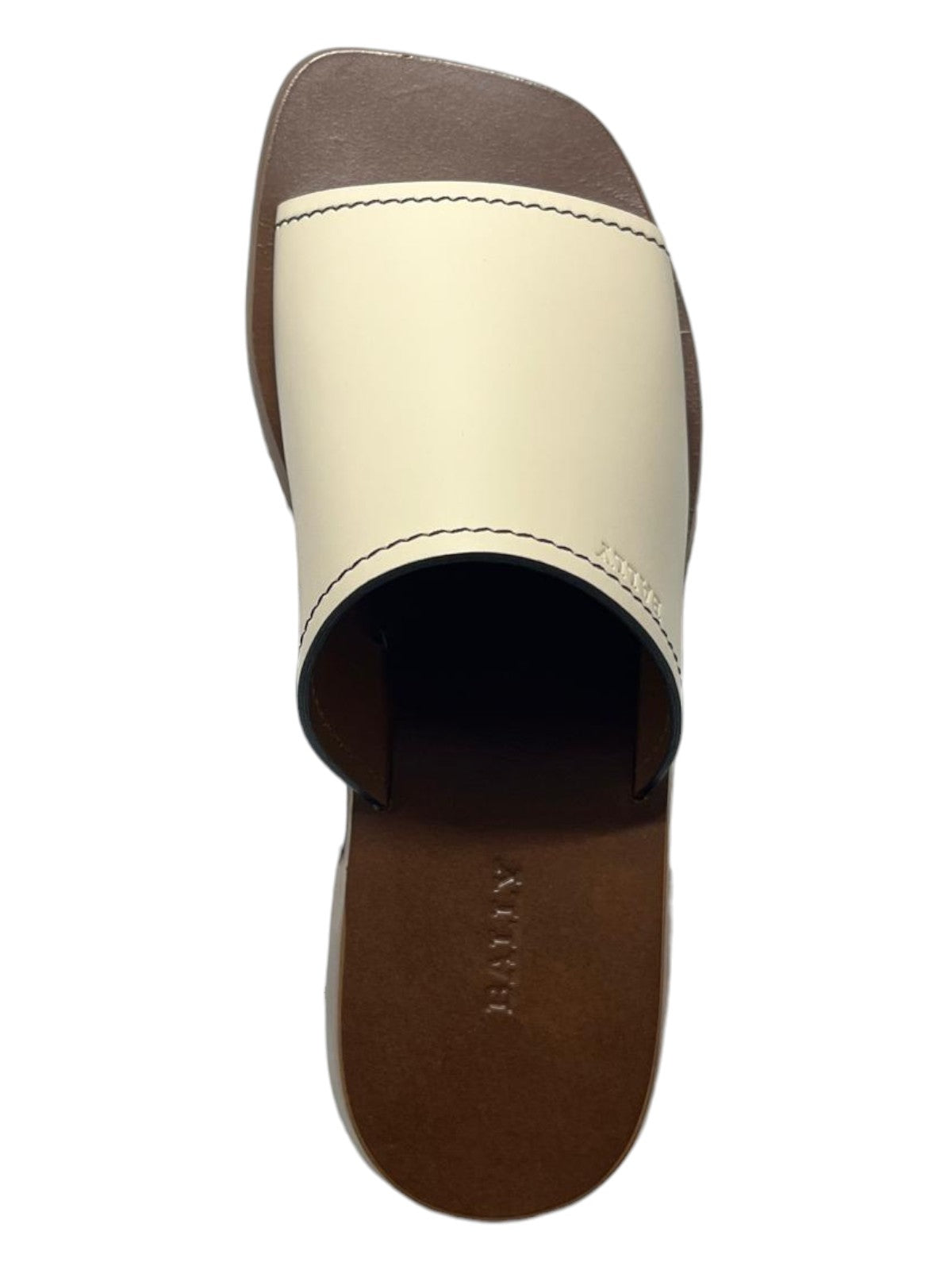 Bally Ofera 6225850 Женские сандалии из натуральной кожи на плоской подошве, цвет bone — фото 4