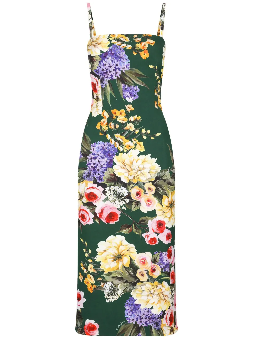 

Платье миди с принтом Garden DOLCE & GABBANA, зеленый