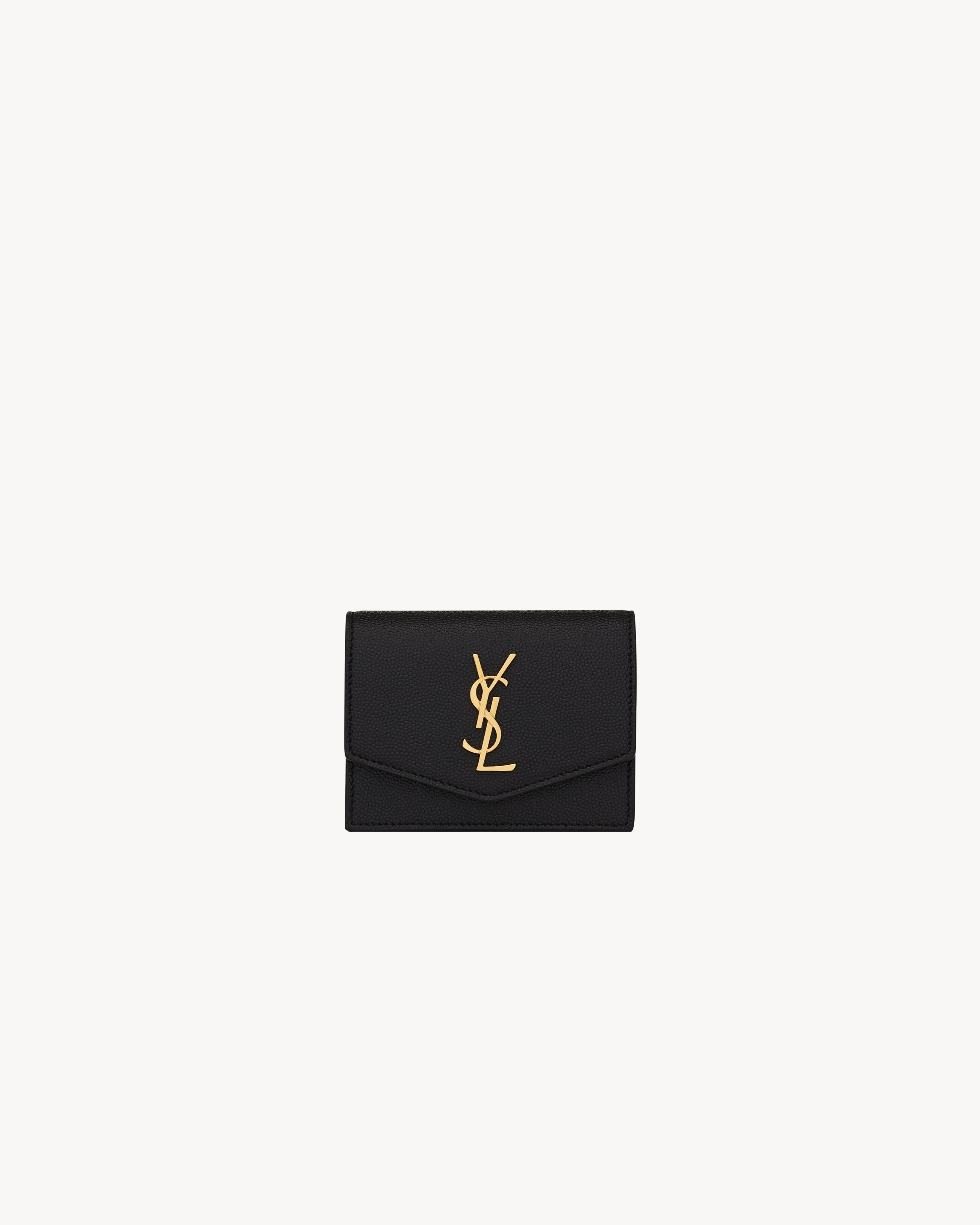 

Визитница UPTOWN из зернистой кожи grain de poudre Saint Laurent, черный