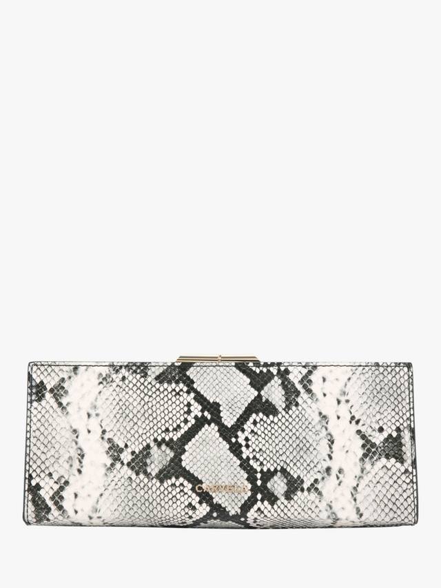 

Клатч Alto с принтом змеи Carvela, Bone/Comb