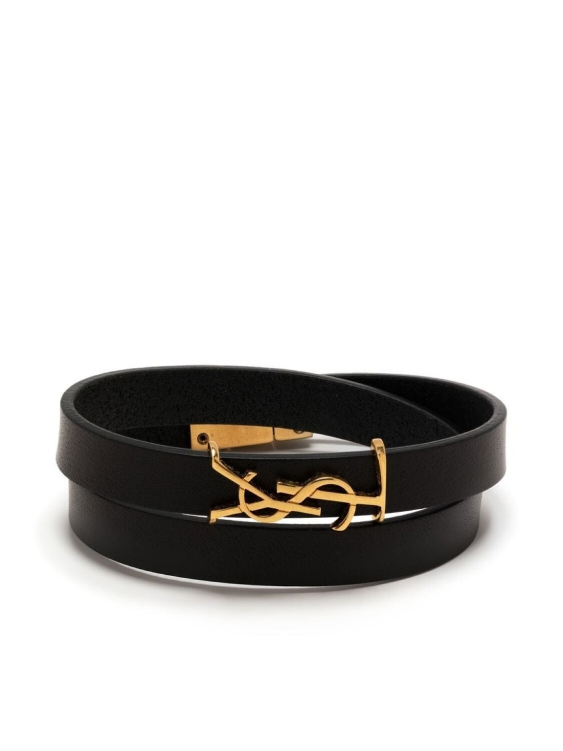 

Браслет с логотипом Saint Laurent, черный