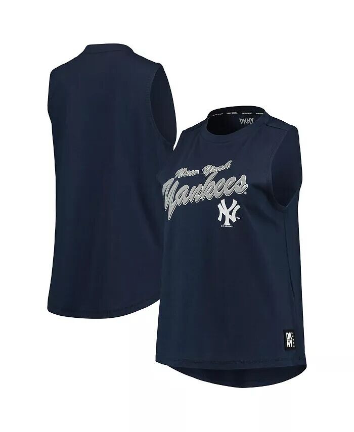 

Женская темно-синяя майка New York Yankees Marcie Dkny