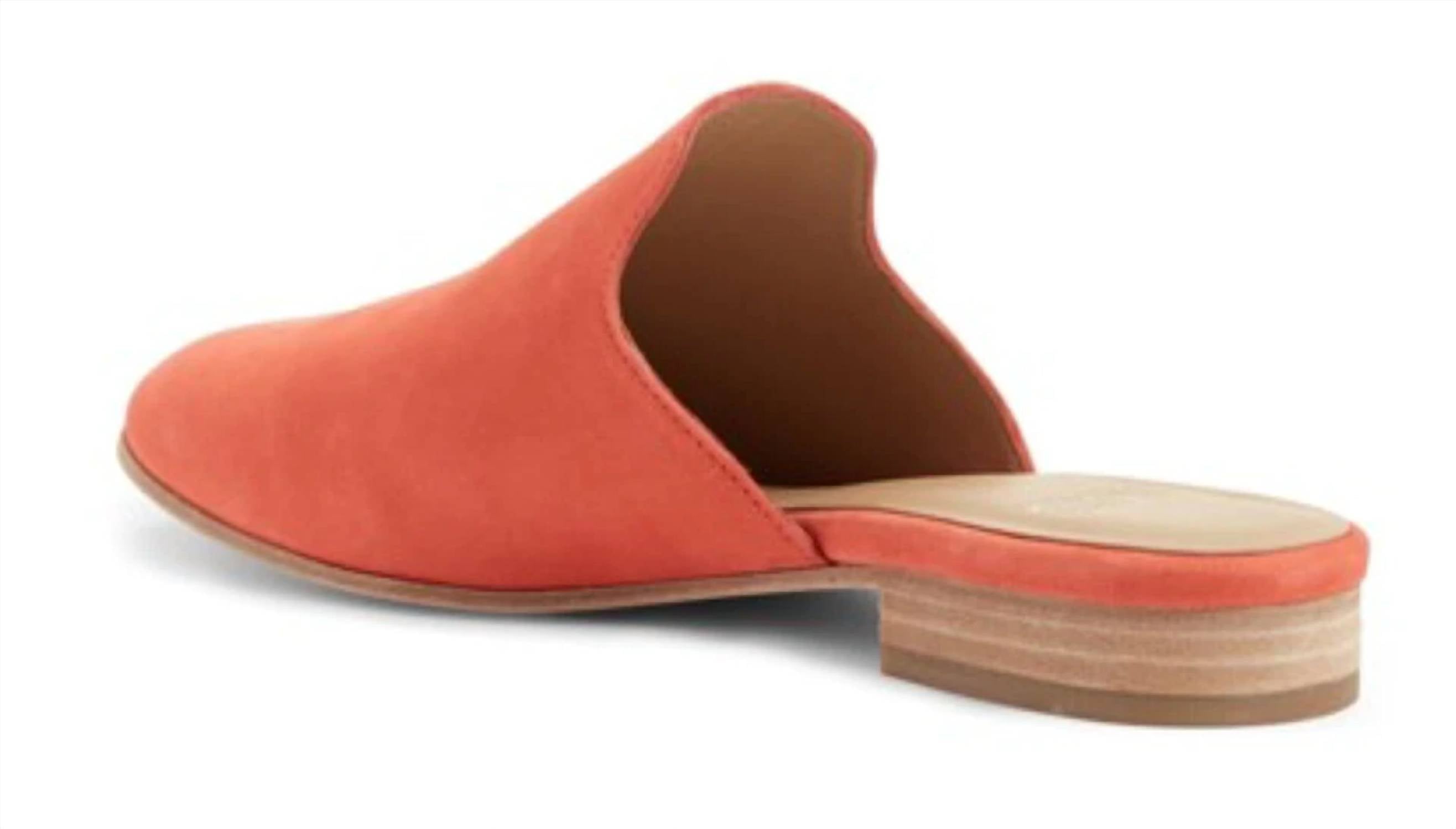 Women's Dion Suede Mule Shoes In Persimmon Eileen Fisher, Persimmon — фото 3