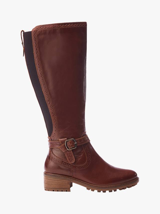 Hesdin кожаные высокие сапоги до колена Moda in Pelle, Tan