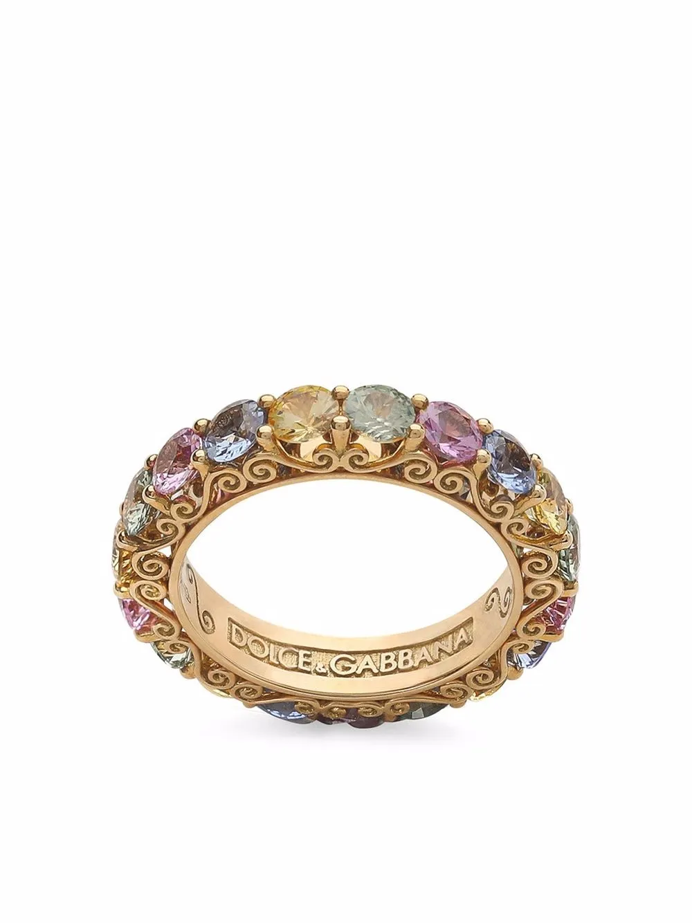 

Кольцо Heritage из желтого золота с сапфирами DOLCE & GABBANA, золотой