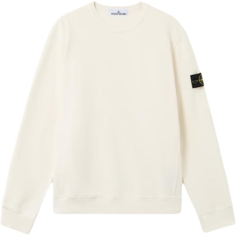 

Свитшот с нашивкой-логотипом STONE ISLAND, слоновая кость