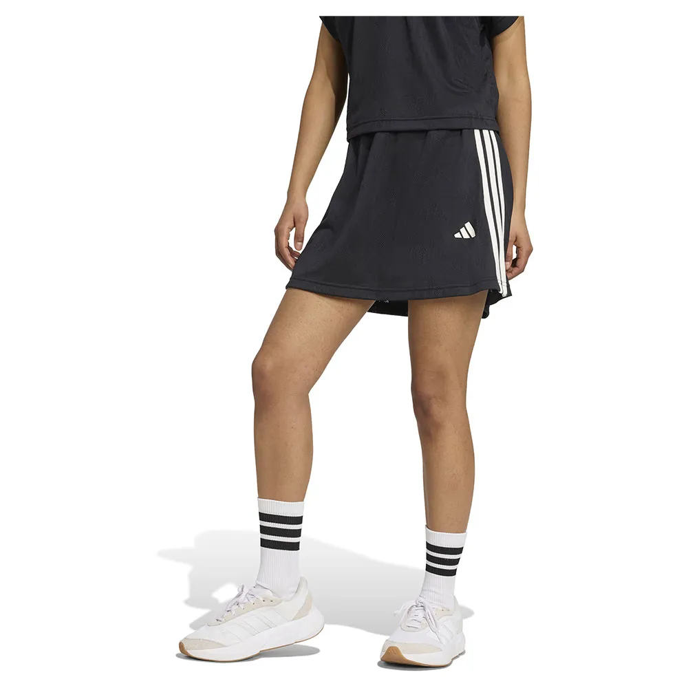 

Юбка adidas Stadium 3 Stripes Tennis Inspired Jacquard skirt, черный