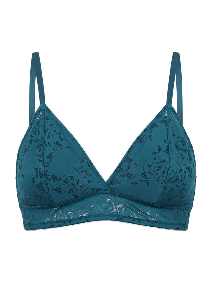 

Бюстгальтер Schiesser Bügelloser BH Modern Lace, цвет petrol