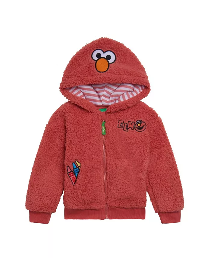 

Детский костюмированный худи с молнией для мальчиков Sesame Street, красный