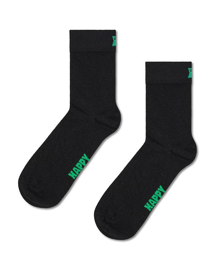 

Сплошные носки 1/2 Crew Happy Socks, черный