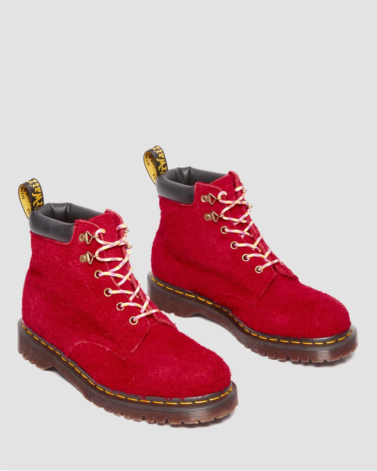 Мужские красные замшевые ботинки-воркеры Dr. Martens 939 — фото 4