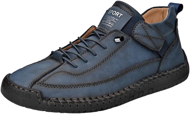 

Мужские ретро-оксфорды высокого верха большого размера. Модные, универсальные, подходят для деловых встреч, активного отдыха, поездок на работу и повседневной носки Fmshi, синий