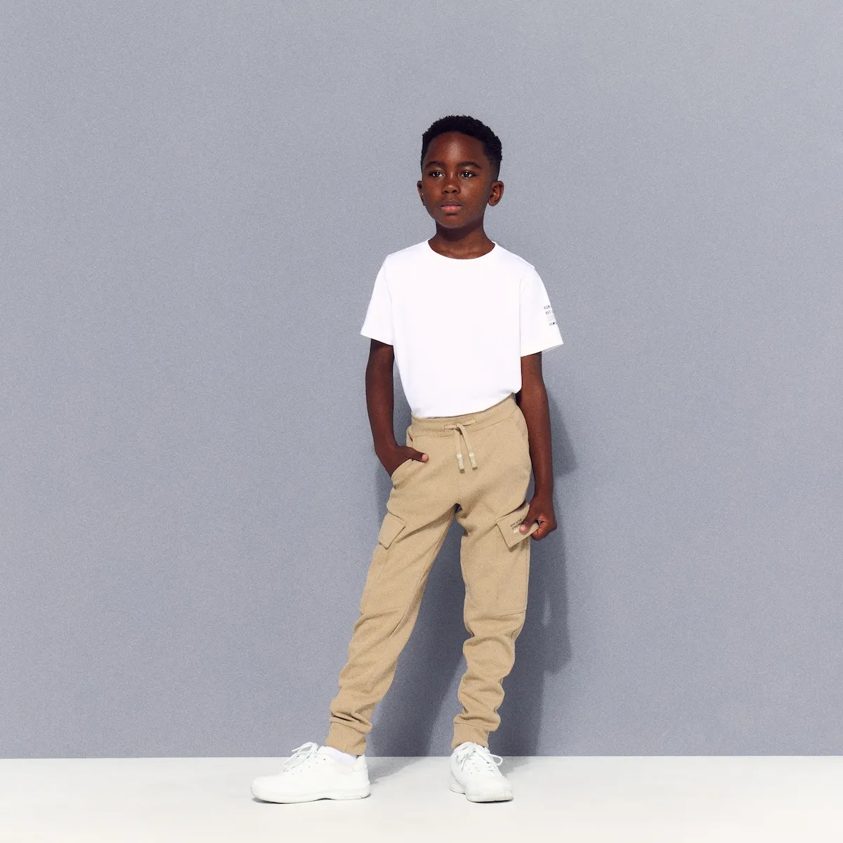 

Детские длинные спортивные брюки карго Boomerang, коричневый