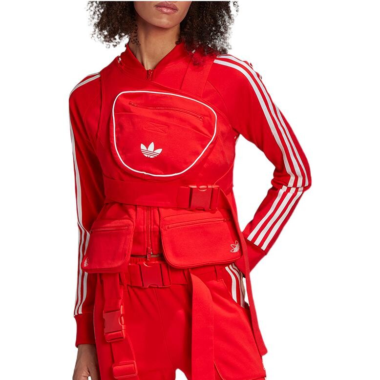Куртка Trefoil X Jwc Co-branded Edition женская красная Adidas Originals — фото 3