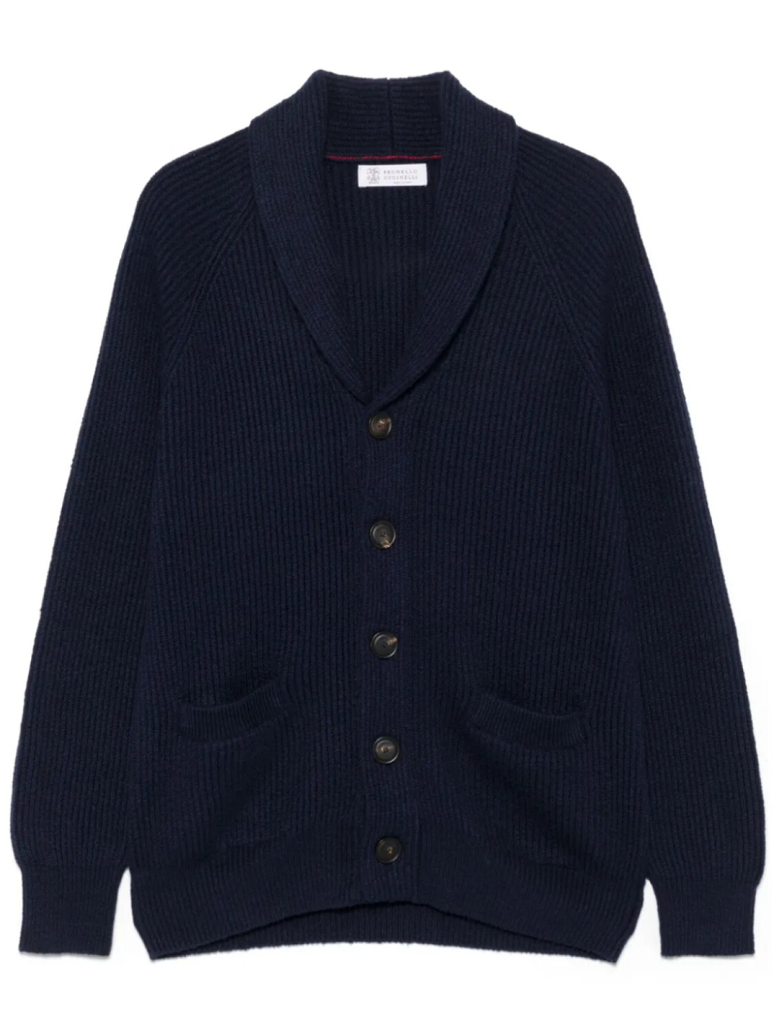 

Brunello Cucinelli кардиган в рубчик, синий