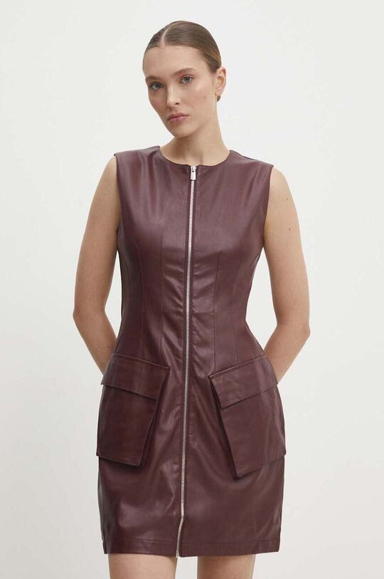 

Платье Answear Lab, красный, Коричневый, Платье Answear Lab, красный