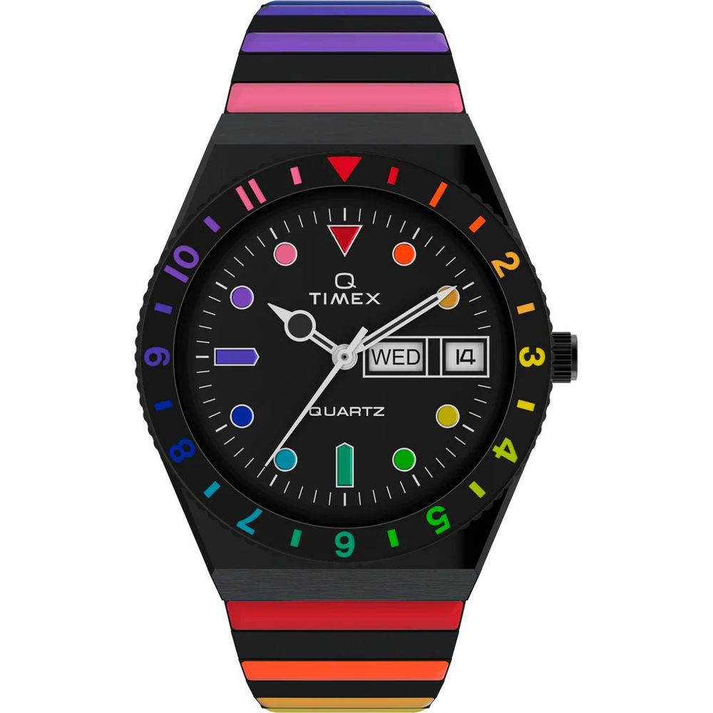

Часы из разноцветной нержавеющей стали Timex