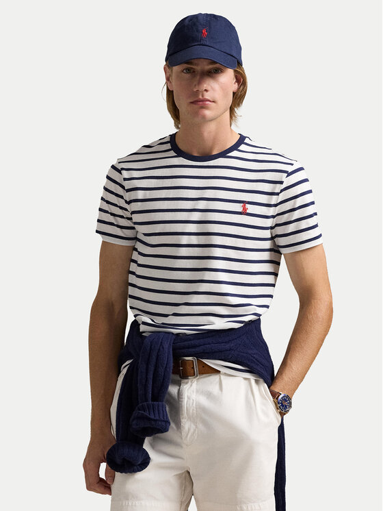 

Облегающая футболка 710938134004 Polo Ralph Lauren, белый