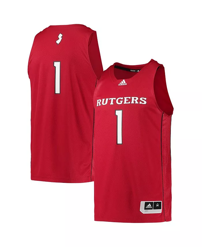 

Мужская баскетбольная майка Rutgers Knights Team Swingman adidas, красный