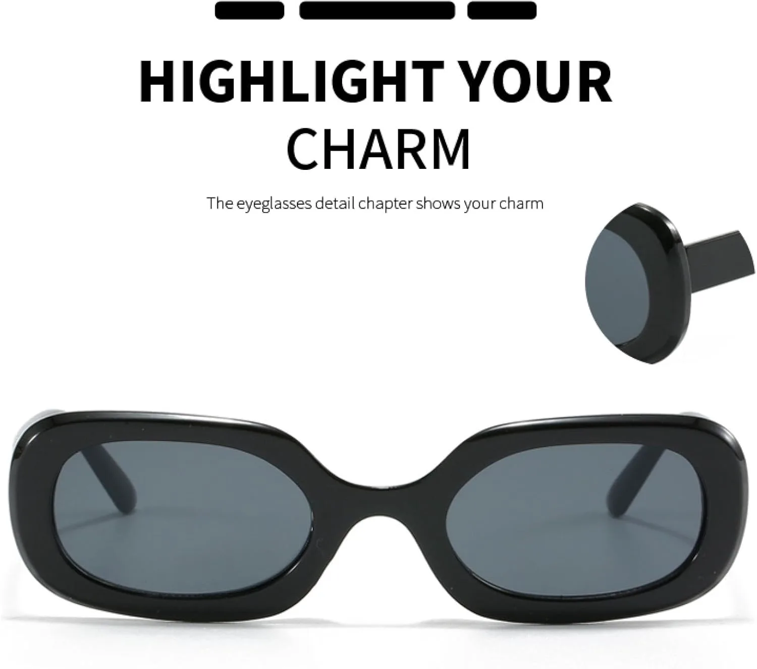 

Классические ретро-панк солнцезащитные очки в маленькой оправе, модные ретро-прямоугольные женские очки с защитой от УФ-излучения UV400 TVTBBVV, Black Orange