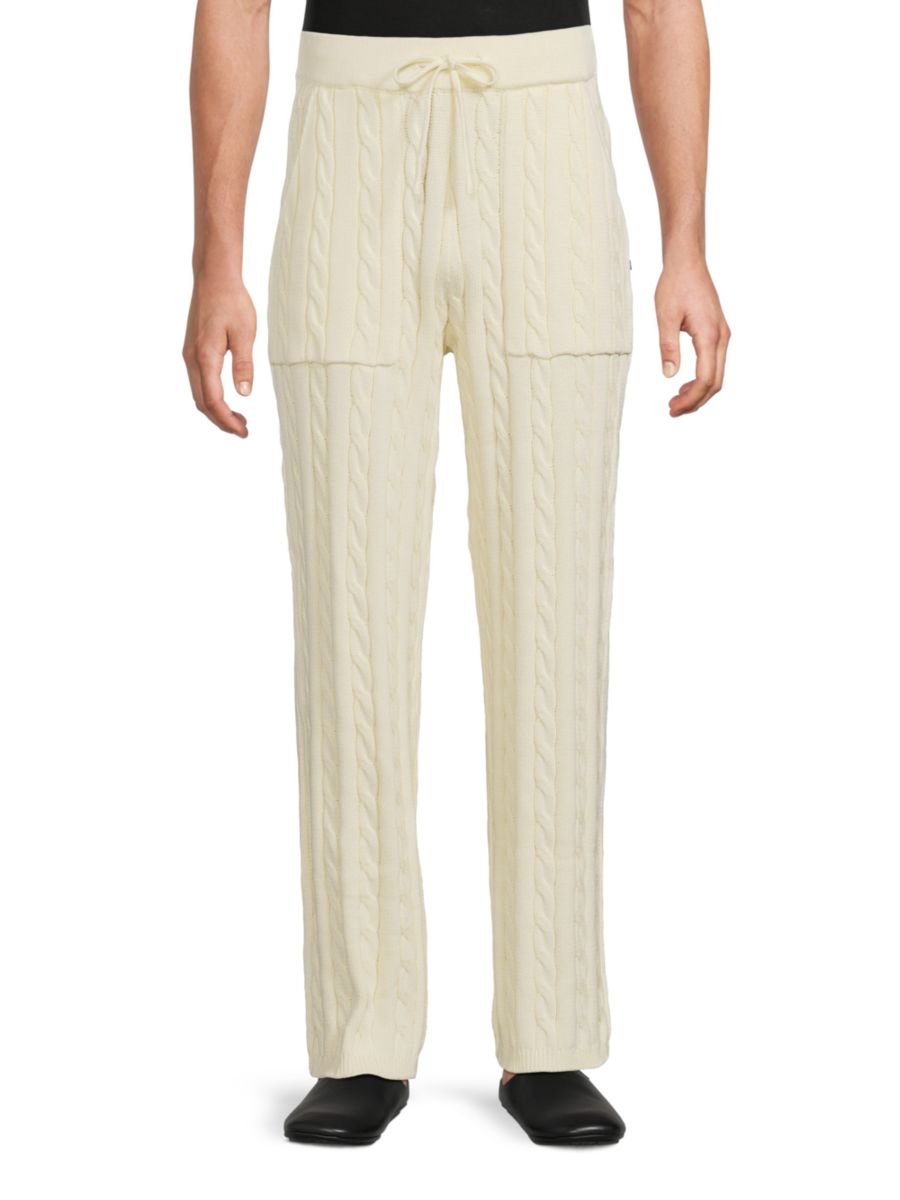 

Трикотажные брюки Nautica Cable-Knit Krost, цвет Snow White