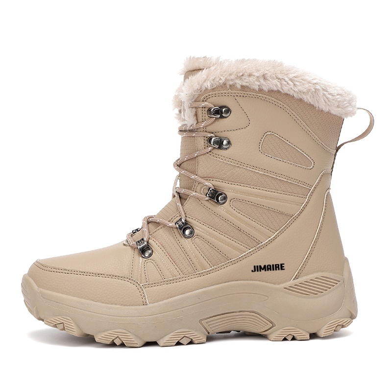 

King Jinmai Тёплые и водостойкие короткие полусапоги мужские хаки, цвет Khaki
