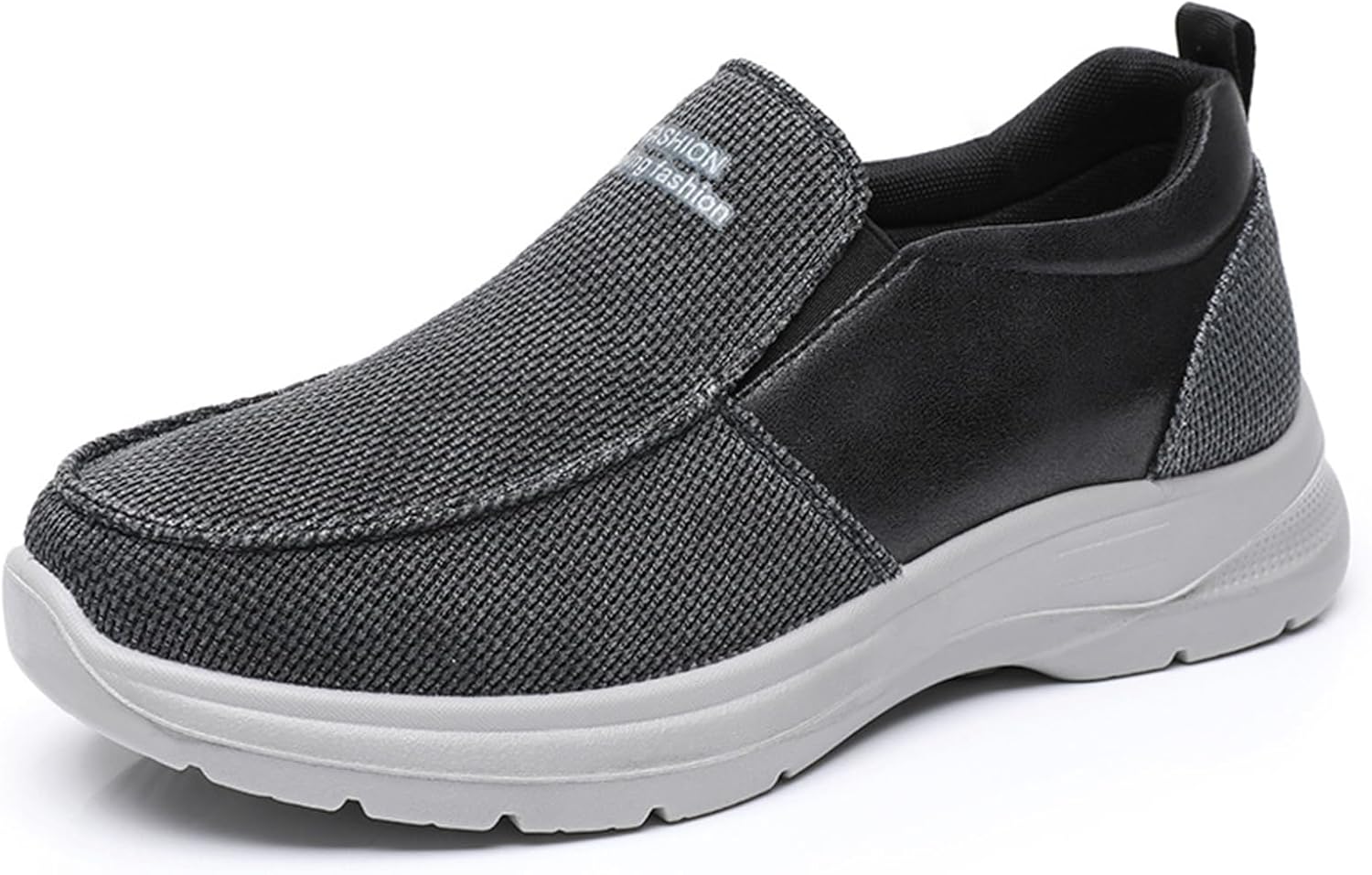 

Мужские мокасины на ленточной подошве из холщовой ткани, комфортные и легкие прогулочные туфли, модные и прочные кроссовки для улицы Crepuscute, черный