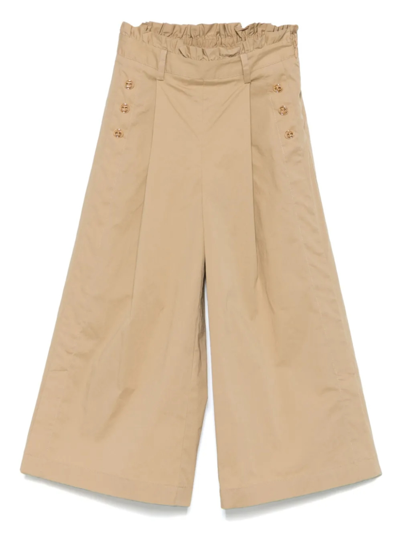 

Брюки со складками TWINSET Kids, коричневый