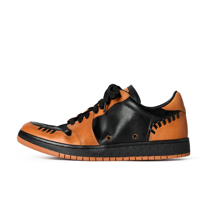 

PIPG Стираемые коньки для скейтборда из конской кожи противоскользящие износостойкие низкие унисекс черно-оранжевые, цвет Black Orange