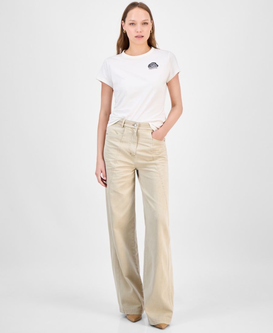 

Женские джинсы с широкими штанинами BOSS Orange, Rustcopper