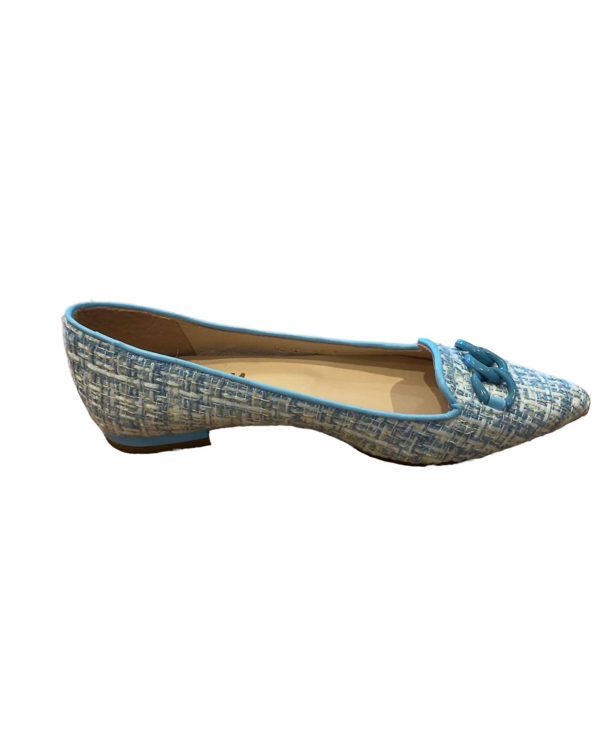 Мокасины Lilah из синего твида French Sole