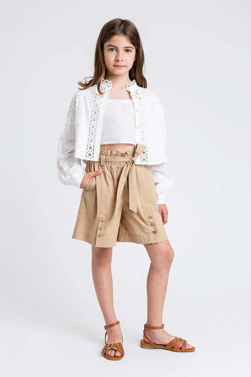 

Детские шорты Twinset, бежевый