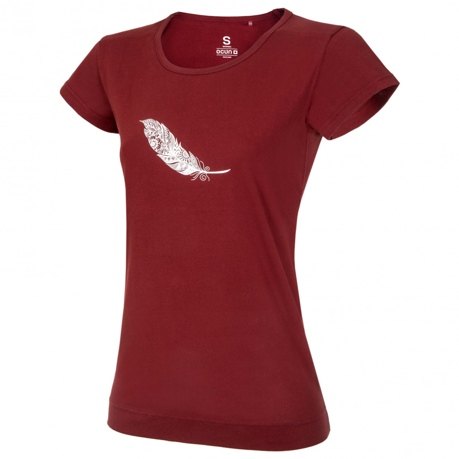 

Футболка Ocun Women's Classic T Organic Feather, цвет Wine Syrah