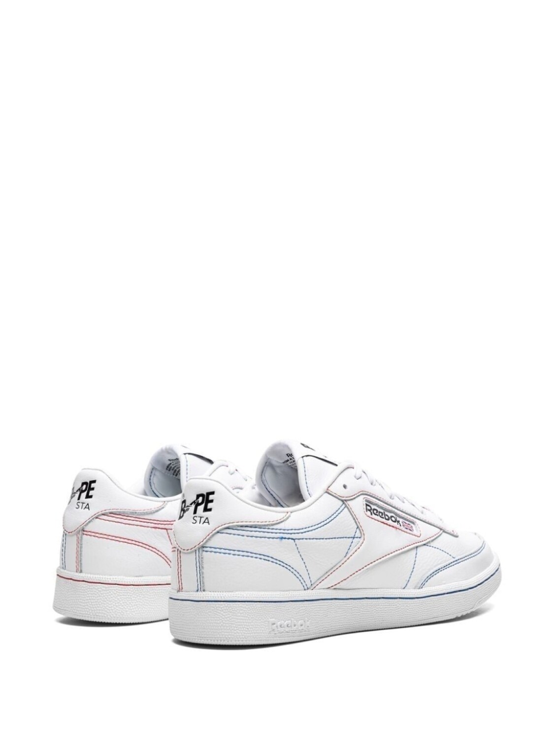 Reebok кроссовки Club C 85 из коллаборации с A Bathing Ape, белый — фото 3