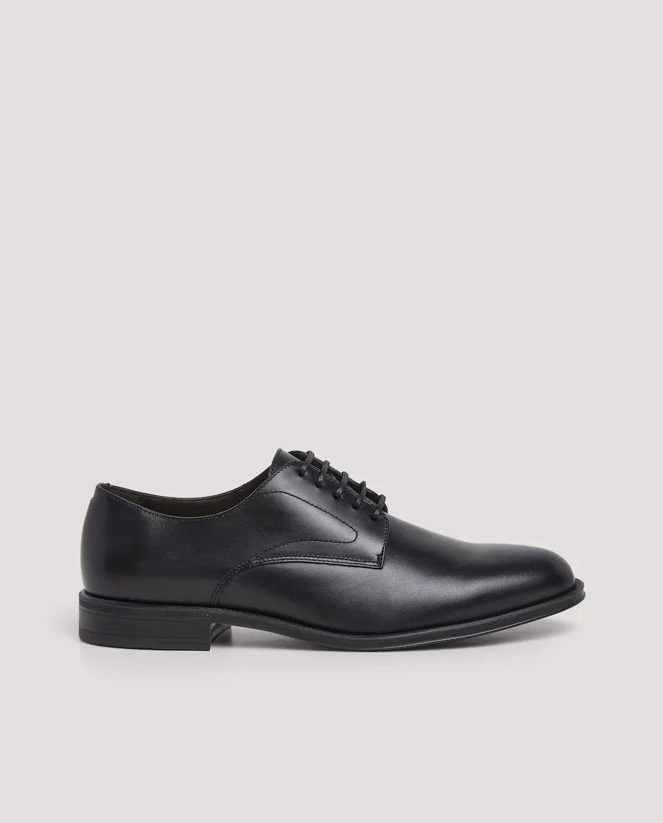 

Мужские туфли blucher из кожи Hackett, чёрный