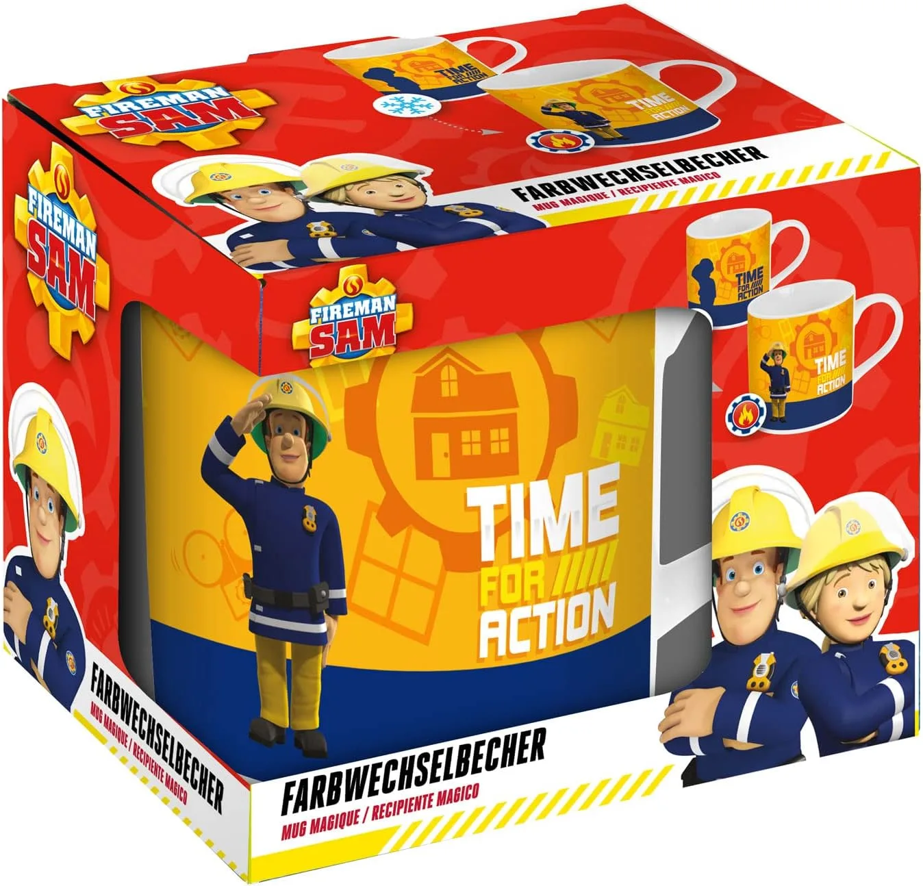 Кружка детская Fireman Sam с эффектом смены цвета, 230 мл p:os