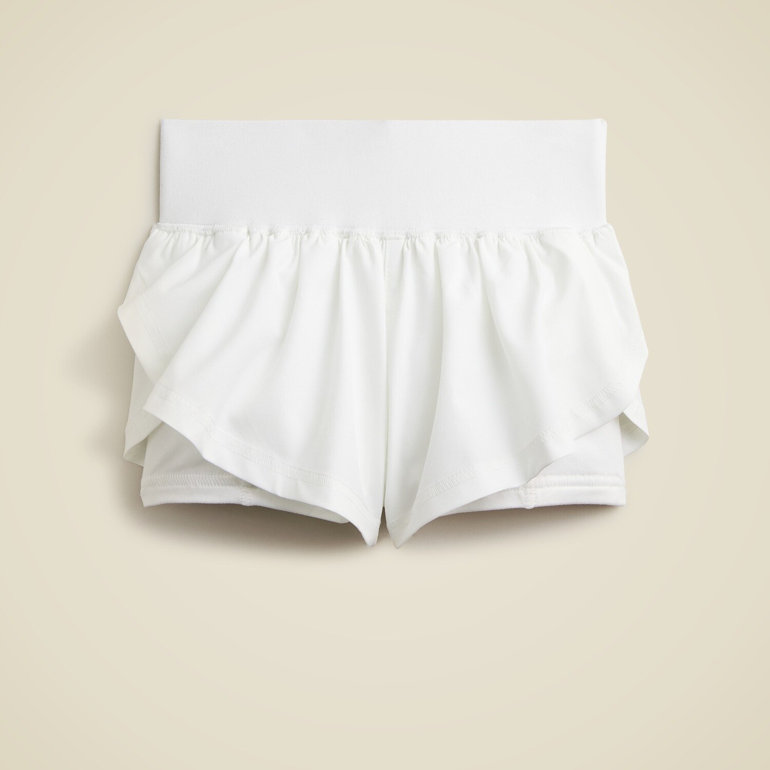 

Короткие шорты для девочек с активным трепетом J.Crew, белый